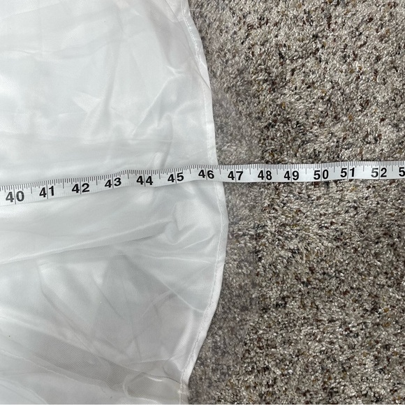 Lulus Graceful Beauty White 3D Floral Tulle Sleeveless Maxi Dress XS NWT - Picture 9 of 9